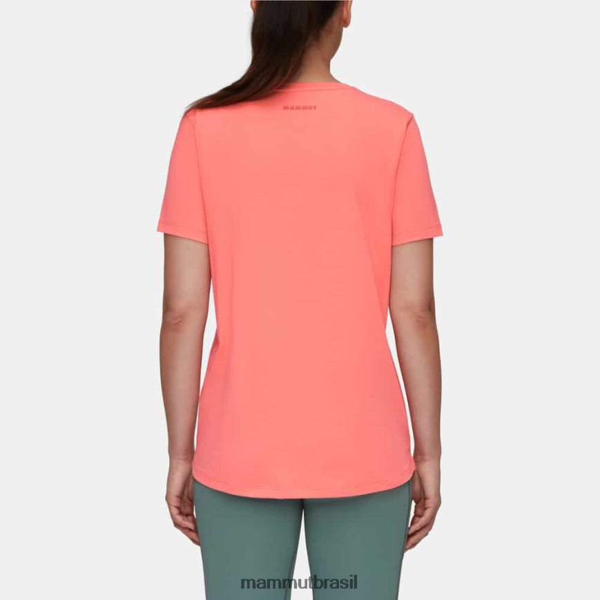 logotipo da camiseta principal mulheres TZF08F1040 Mammut roupas salmão