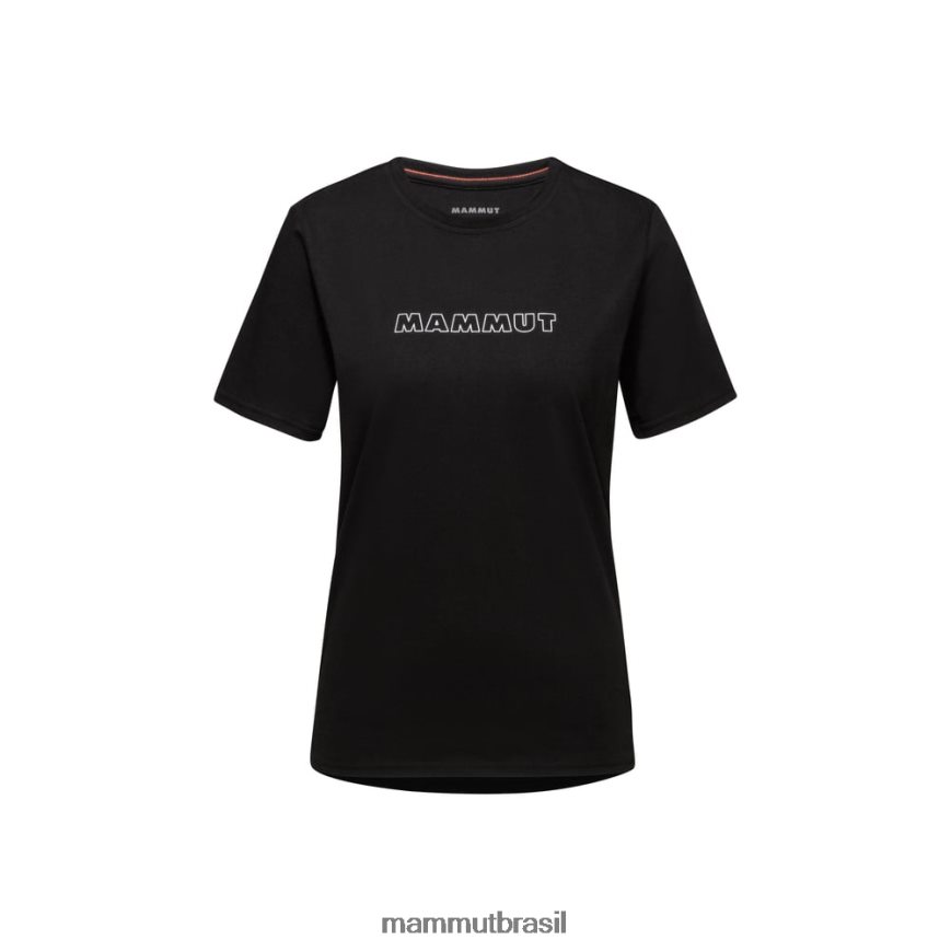 logotipo da camiseta principal mulheres TZF08F215 Mammut roupas preto