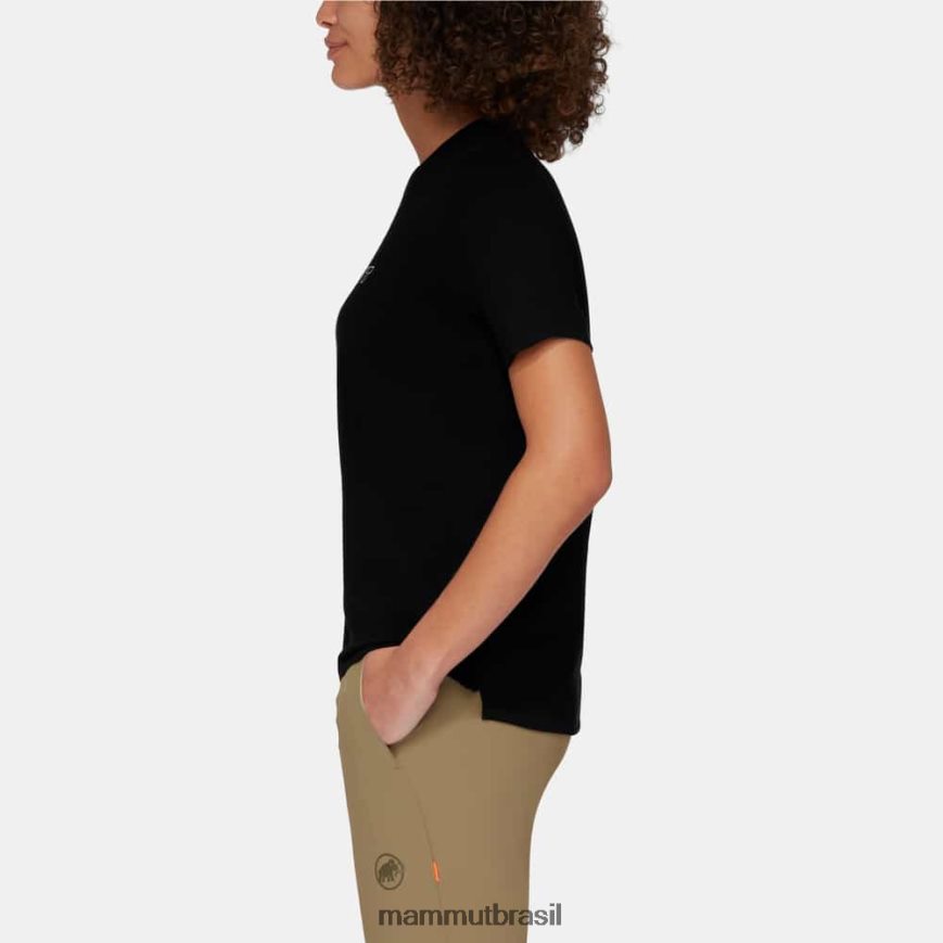 logotipo da camiseta principal mulheres TZF08F215 Mammut roupas preto