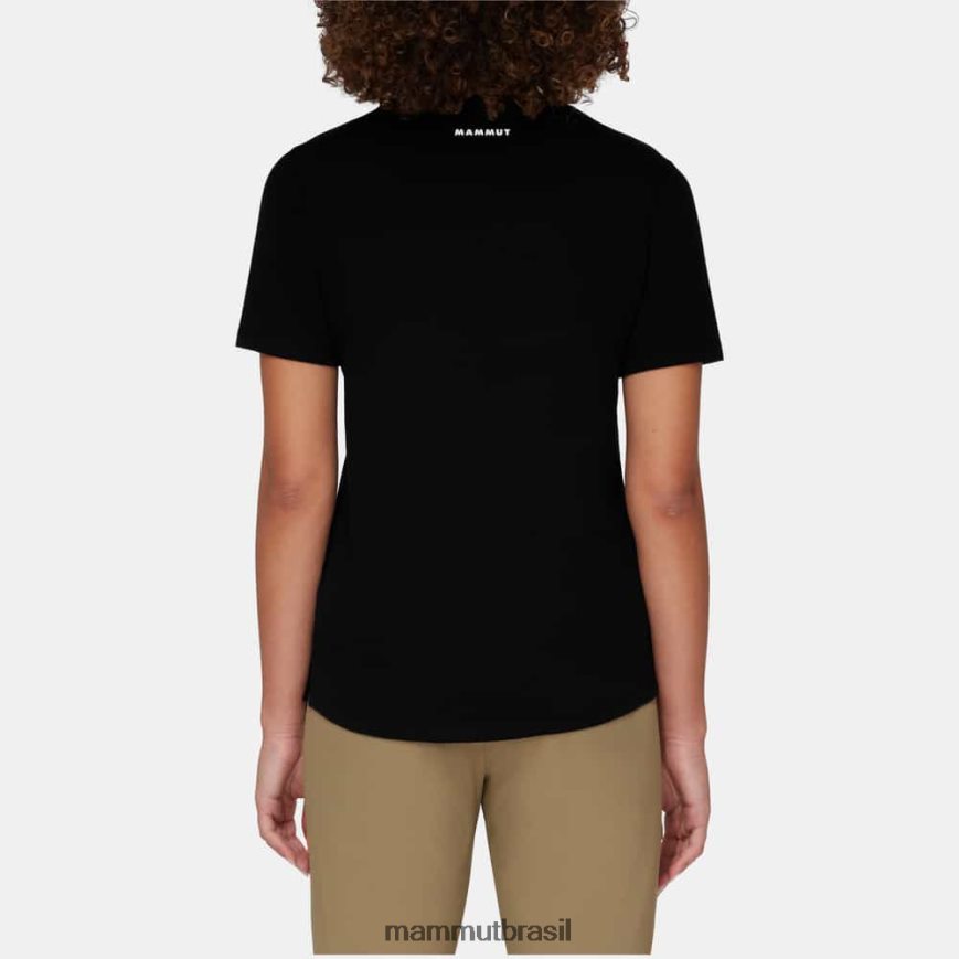 logotipo da camiseta principal mulheres TZF08F215 Mammut roupas preto