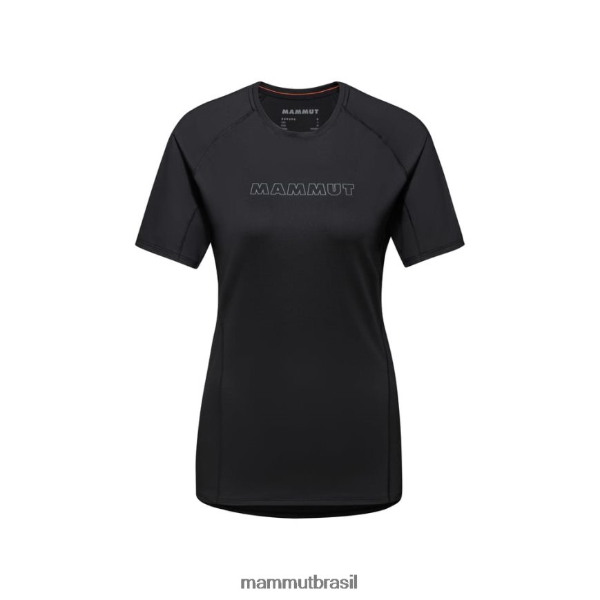 logotipo da camiseta selun fl mulheres TZF08F149 Mammut roupas preto