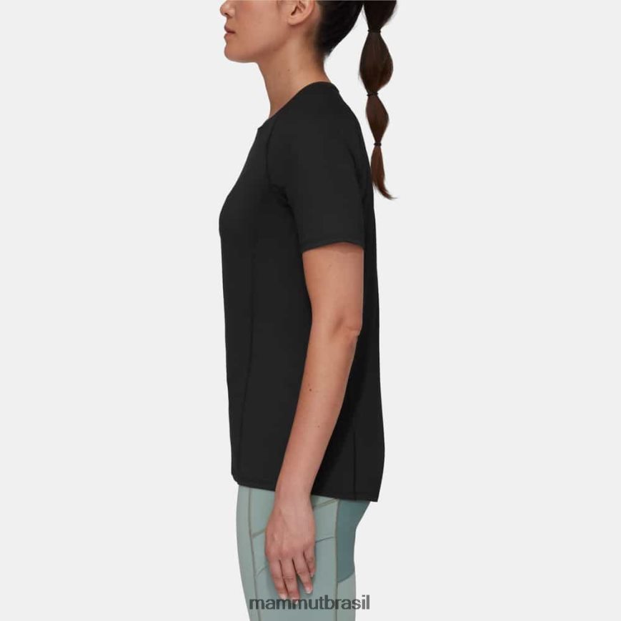 logotipo da camiseta selun fl mulheres TZF08F149 Mammut roupas preto