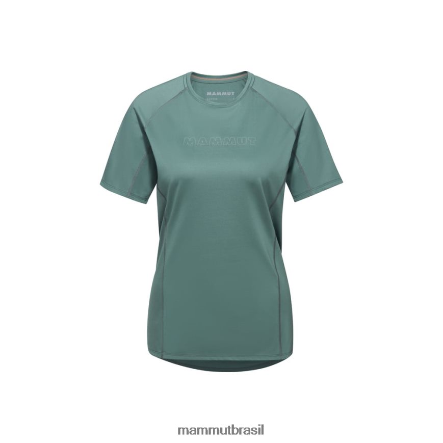 logotipo da camiseta selun fl mulheres TZF08F886 Mammut roupas jade escuro