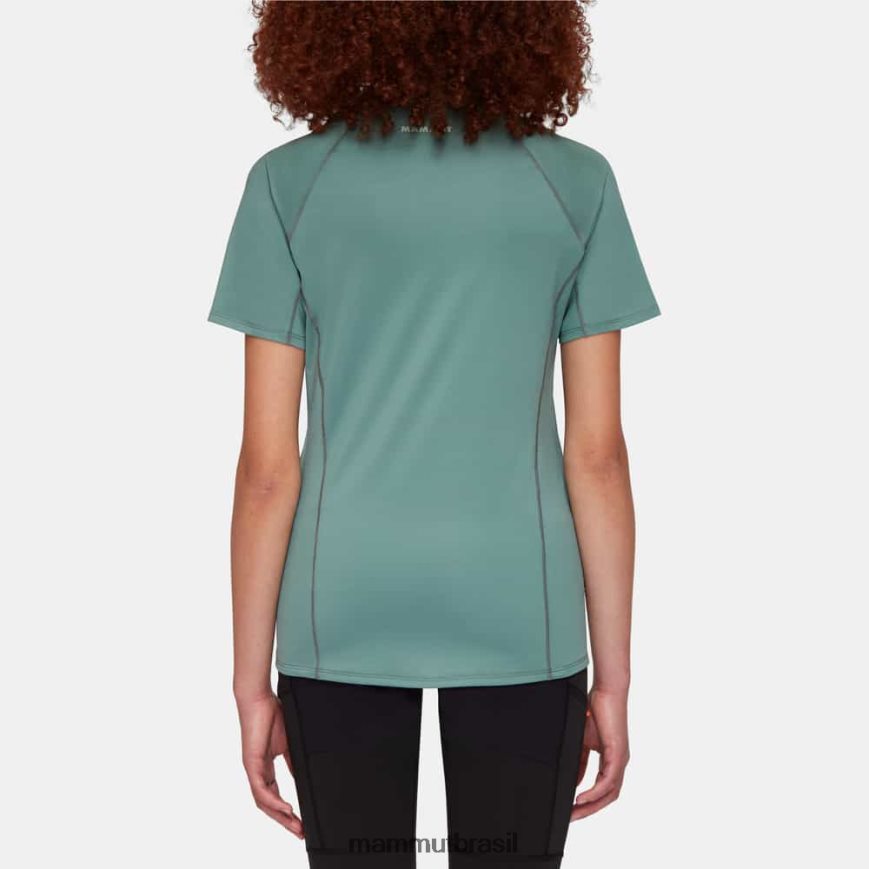 logotipo da camiseta selun fl mulheres TZF08F886 Mammut roupas jade escuro