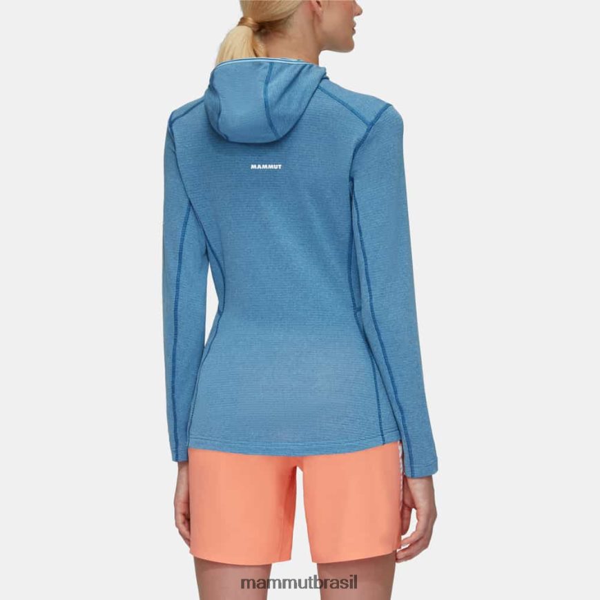 Jaqueta com capuz aenergy light ml mulheres TZF08F932 Mammut roupas gelo azul profundo