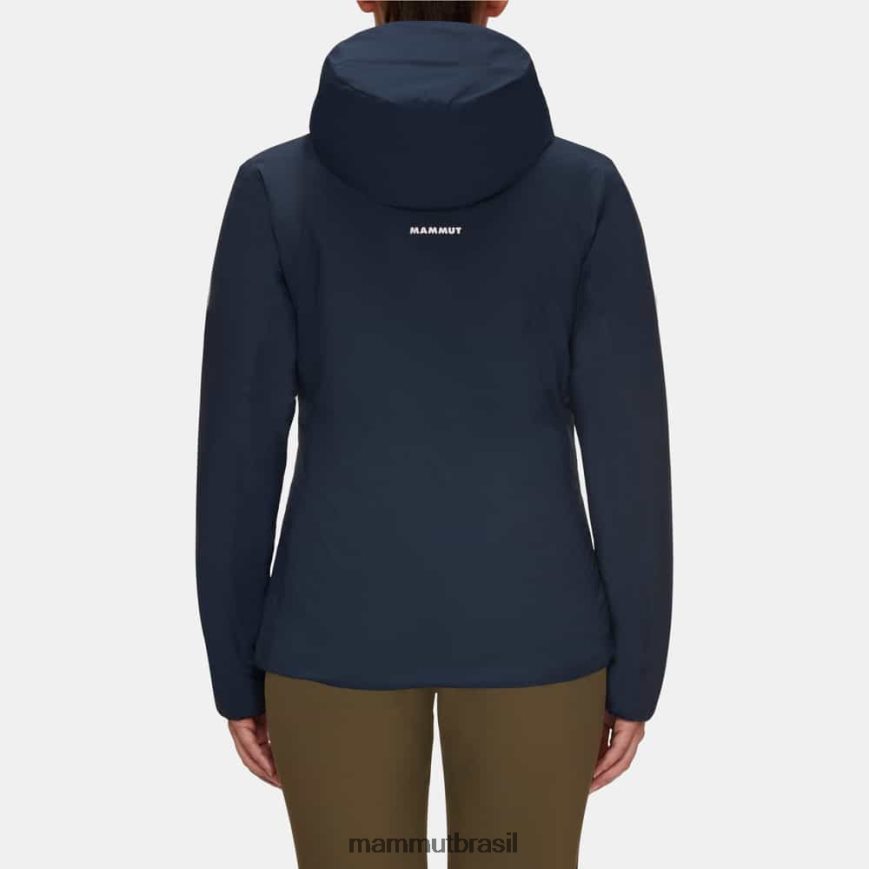 Rime em jaqueta com capuz flexível mulheres TZF08F753 Mammut roupas marinho-preto