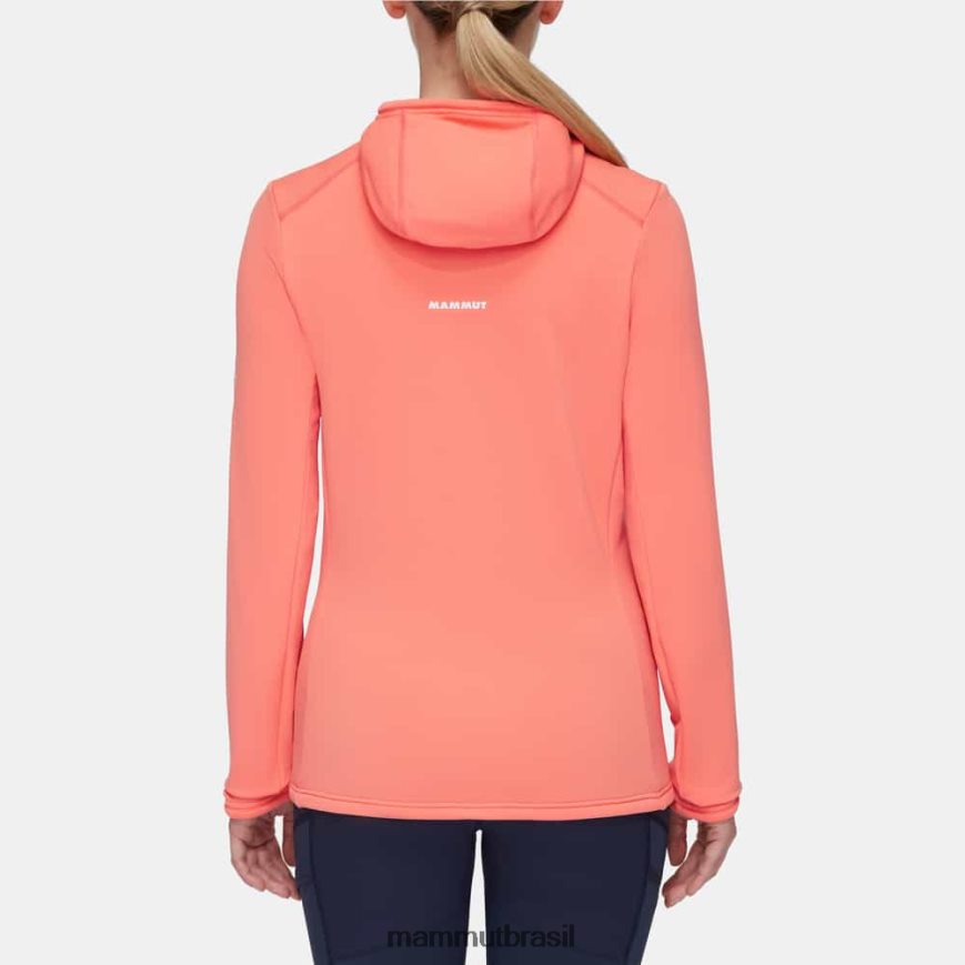 jaqueta com capuz aconcagua light ml mulheres TZF08F912 Mammut roupas salmão