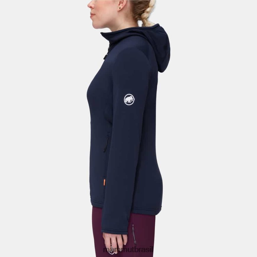 jaqueta com capuz aconcagua light ml mulheres TZF08F913 Mammut roupas marinho