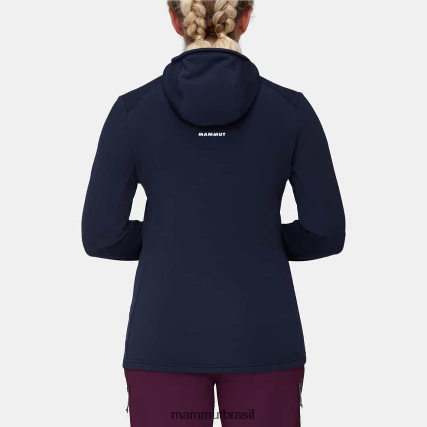 jaqueta com capuz aconcagua light ml mulheres TZF08F913 Mammut roupas marinho