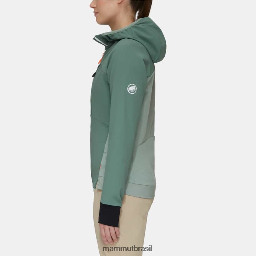 jaqueta com capuz aenergy so hybrid mulheres TZF08F34 Mammut roupas jade-jade escuro