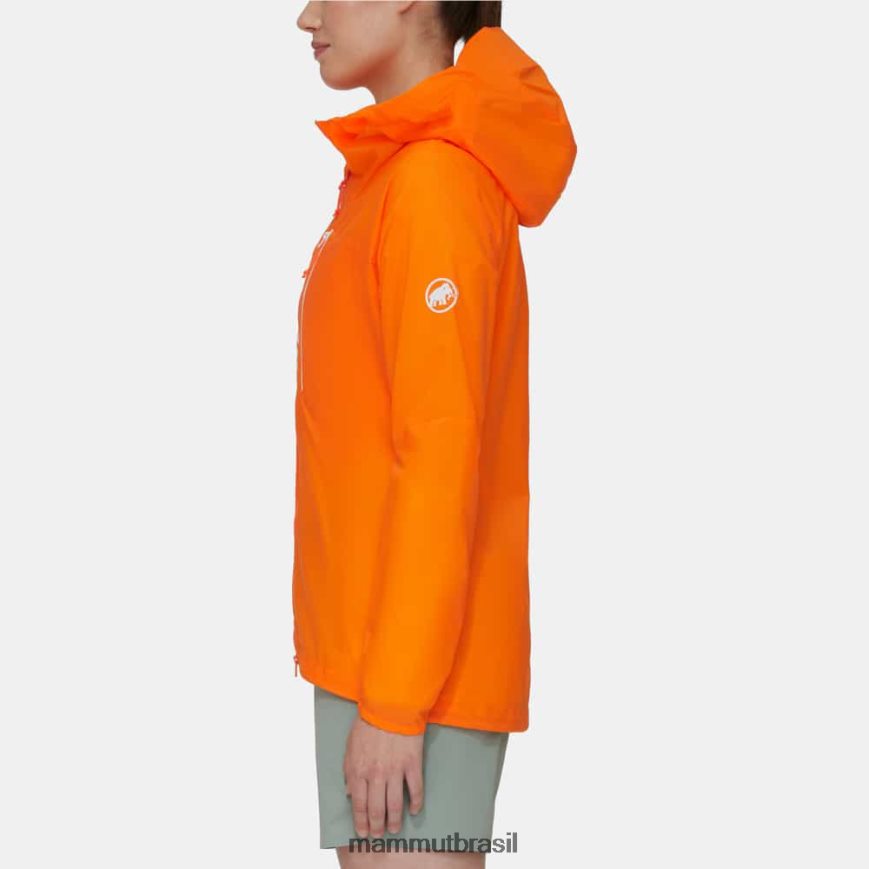jaqueta com capuz aenergy wb mulheres TZF08F641 Mammut roupas tangerina escura