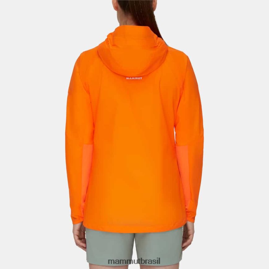 jaqueta com capuz aenergy wb mulheres TZF08F641 Mammut roupas tangerina escura