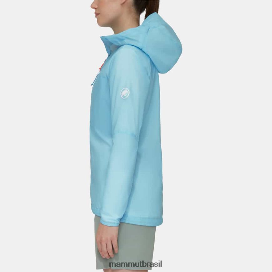 jaqueta com capuz aenergy wb mulheres TZF08F642 Mammut roupas azul legal