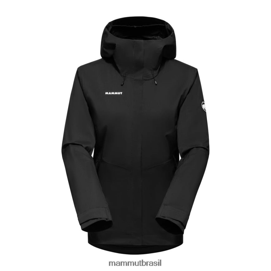 jaqueta com capuz alto hs mulheres TZF08F21 Mammut roupas preto