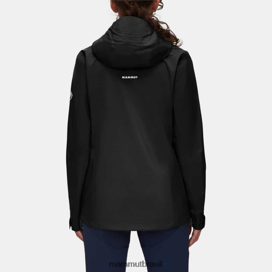 jaqueta com capuz alto hs mulheres TZF08F21 Mammut roupas preto