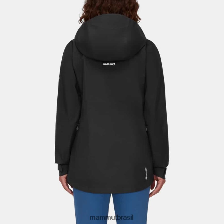 jaqueta com capuz crater iv hs mulheres TZF08F29 Mammut roupas preto