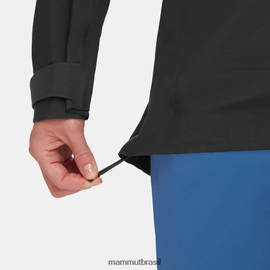 jaqueta com capuz crater iv hs mulheres TZF08F29 Mammut roupas preto