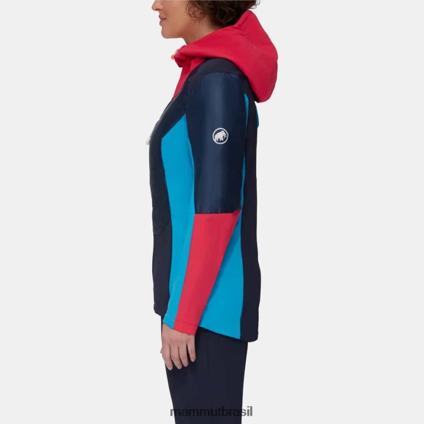 jaqueta com capuz eisfeld so hybrid mulheres TZF08F83 Mammut roupas noite-azaléia