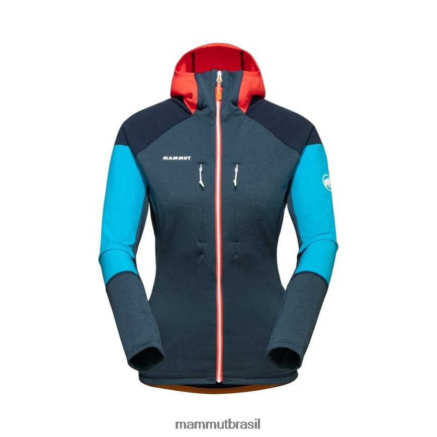 jaqueta com capuz eiswand advanced ml mulheres TZF08F179 Mammut roupas noite-azaléia
