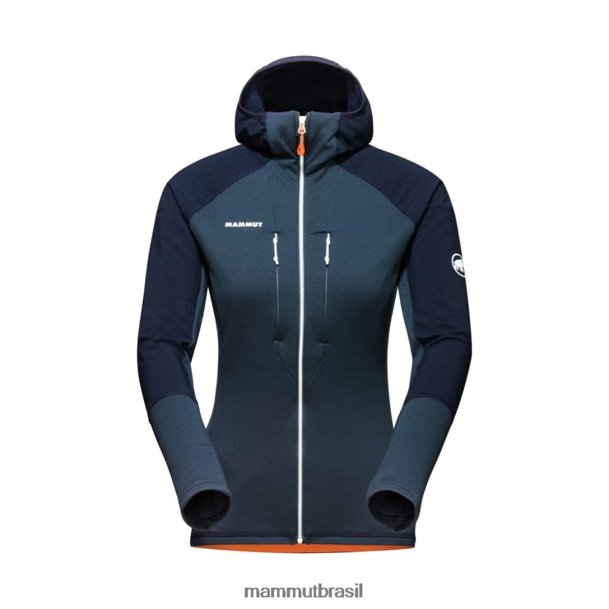 jaqueta com capuz eiswand advanced ml mulheres TZF08F965 Mammut roupas noite