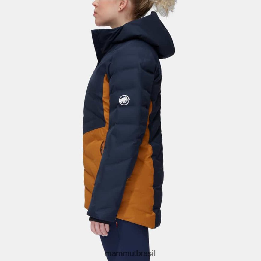 jaqueta com capuz fotics ski hs thermo mulheres TZF08F23 Mammut roupas chita marinha