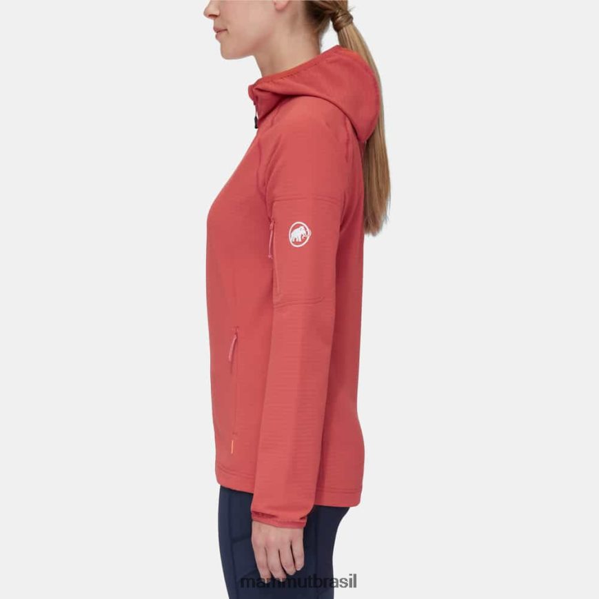 jaqueta com capuz madris light ml mulheres TZF08F831 Mammut roupas terracota