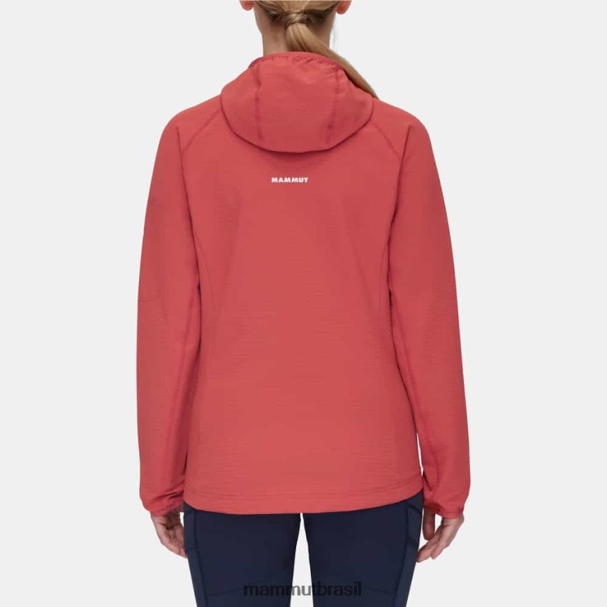 jaqueta com capuz madris light ml mulheres TZF08F831 Mammut roupas terracota