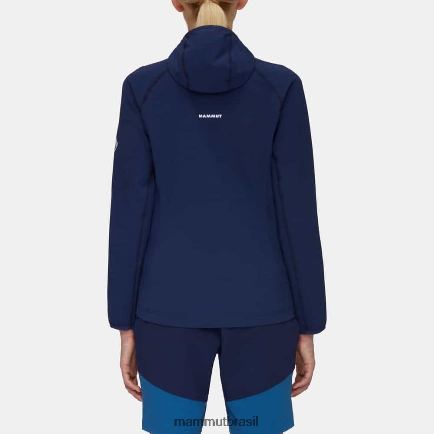 jaqueta com capuz madris light ml mulheres TZF08F832 Mammut roupas marinho