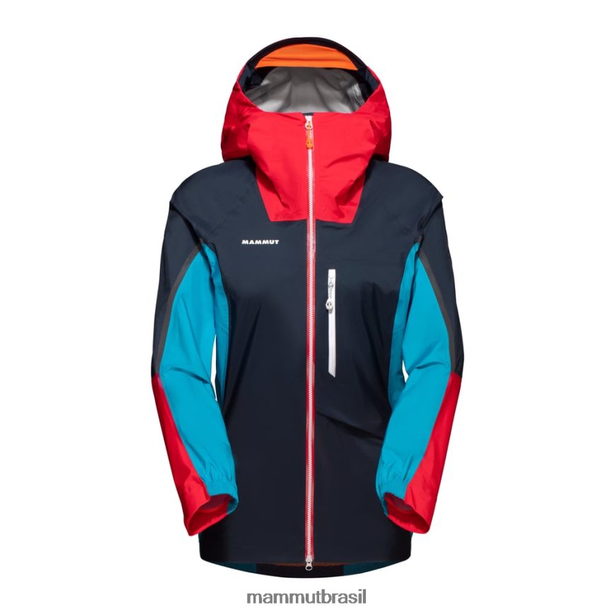 jaqueta com capuz nordwand light hs mulheres TZF08F681 Mammut roupas noite-azaléia