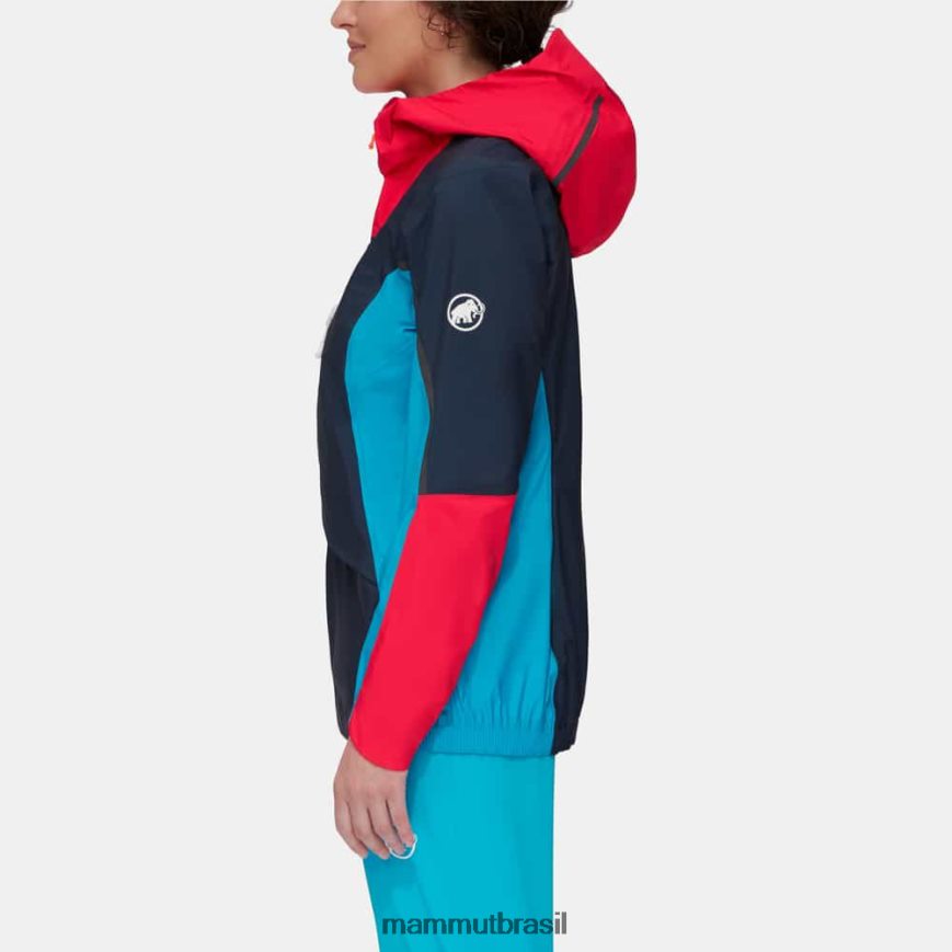 jaqueta com capuz nordwand light hs mulheres TZF08F681 Mammut roupas noite-azaléia