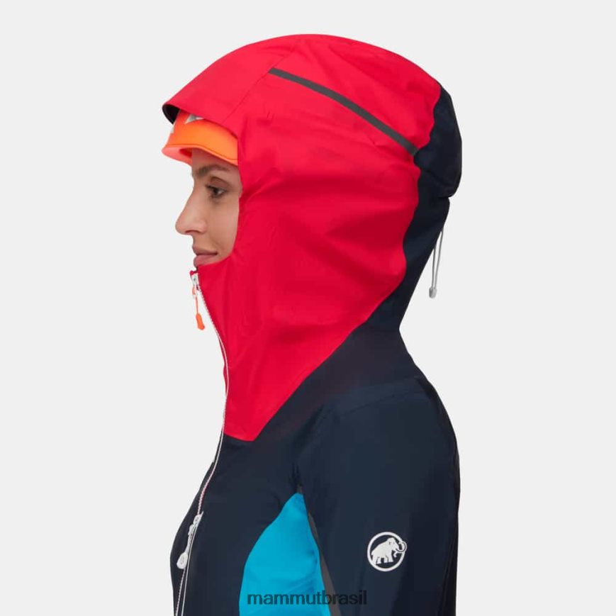 jaqueta com capuz nordwand light hs mulheres TZF08F681 Mammut roupas noite-azaléia
