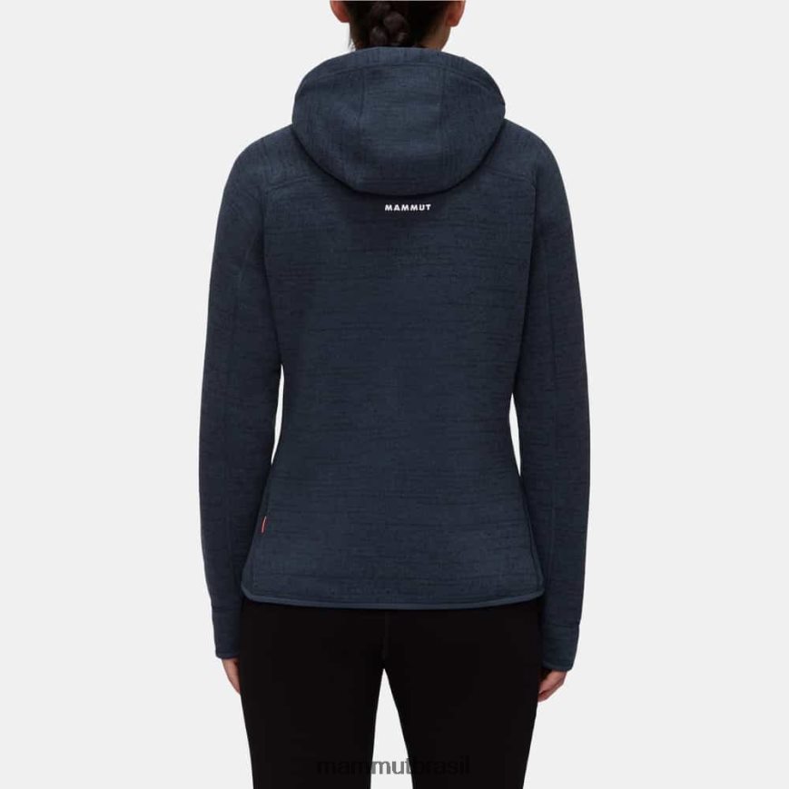 jaqueta com capuz ártico ml mulheres TZF08F271 Mammut roupas melange marinho