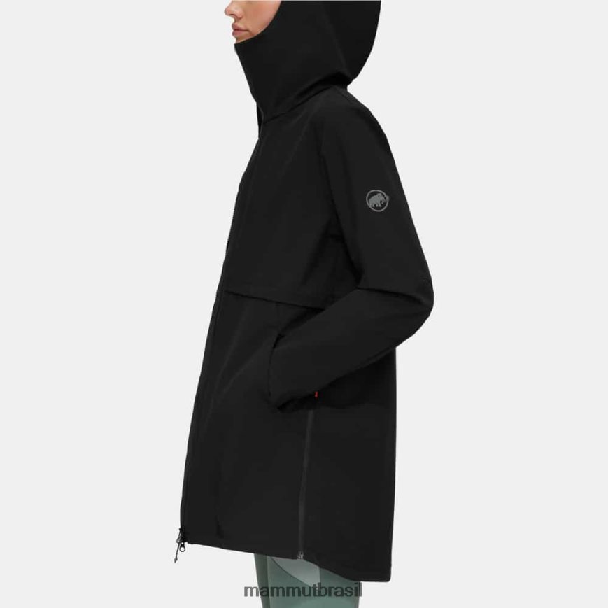 jaqueta com capuz seon so mulheres TZF08F86 Mammut roupas preto