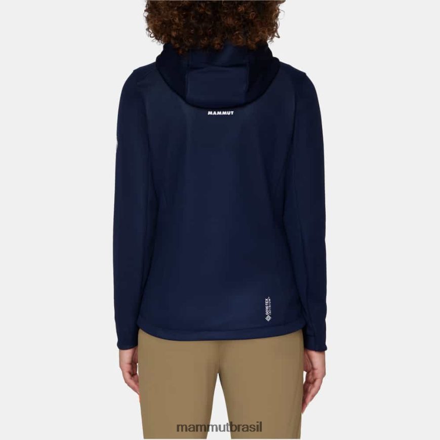 jaqueta com capuz ultimate vii so mulheres TZF08F65 Mammut roupas marinho