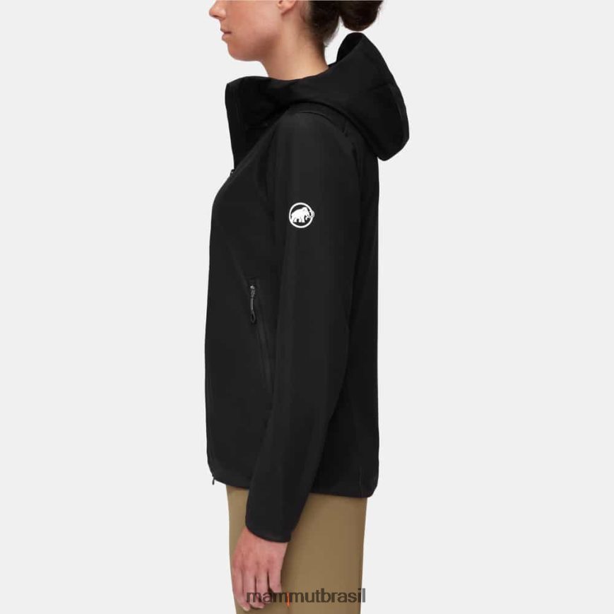 jaqueta com capuz ultimate vii so mulheres TZF08F738 Mammut roupas preto