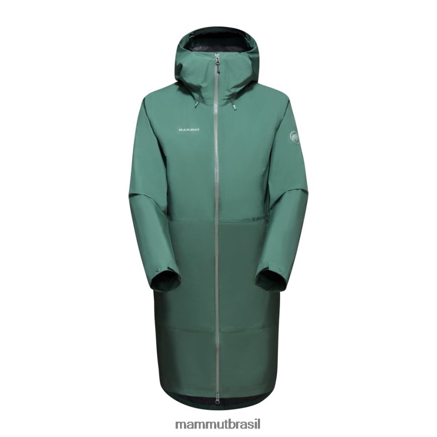 parka com capuz seon pac hs mulheres TZF08F737 Mammut roupas jade escuro