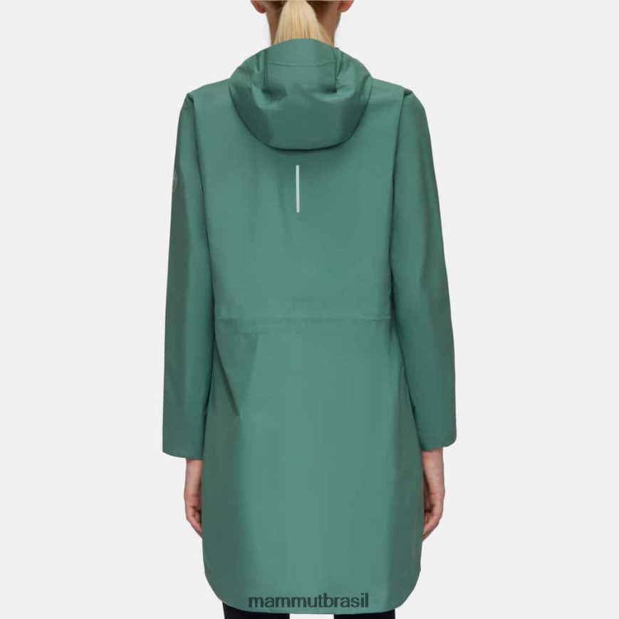parka com capuz seon pac hs mulheres TZF08F737 Mammut roupas jade escuro