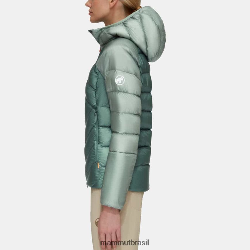 taiss em jaqueta com capuz mulheres TZF08F32 Mammut roupas jade-jade escuro