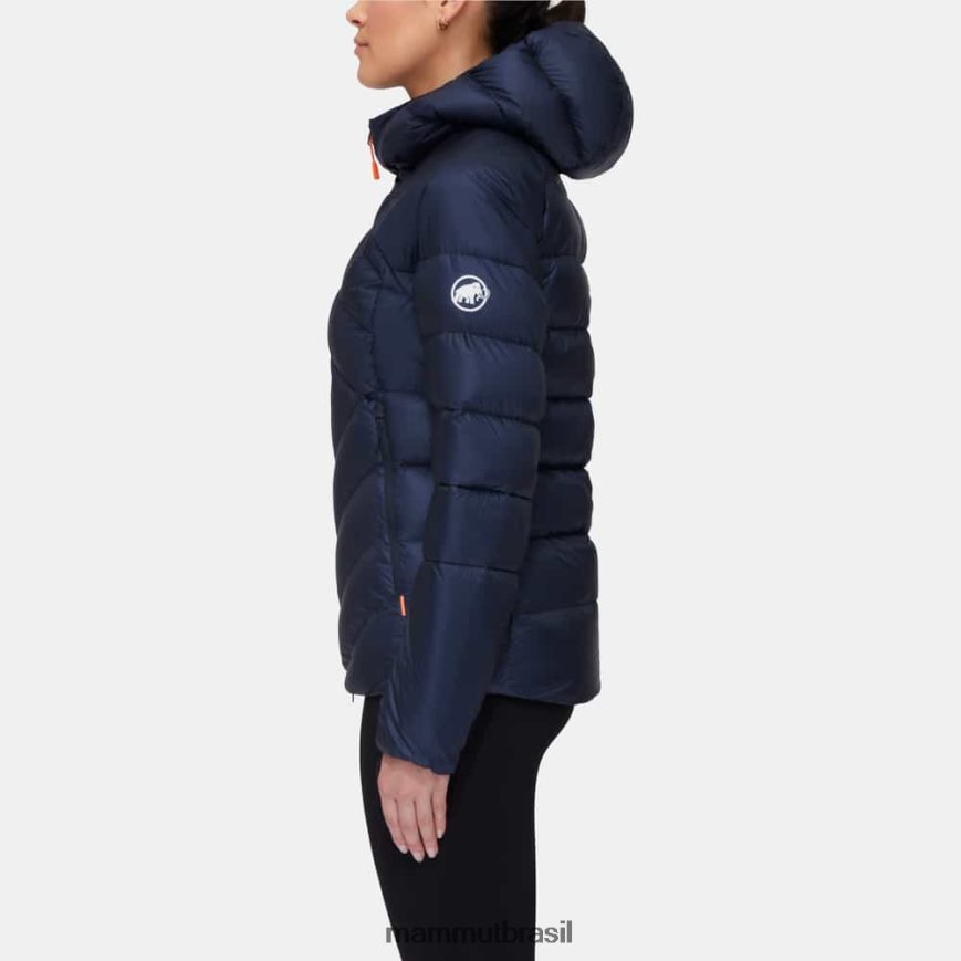 taiss em jaqueta com capuz mulheres TZF08F690 Mammut roupas marinho-preto