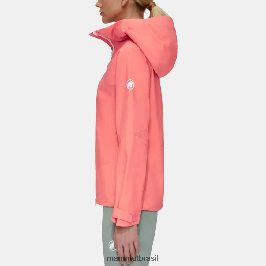 taiss hs jaqueta com capuz mulheres TZF08F53 Mammut roupas salmão