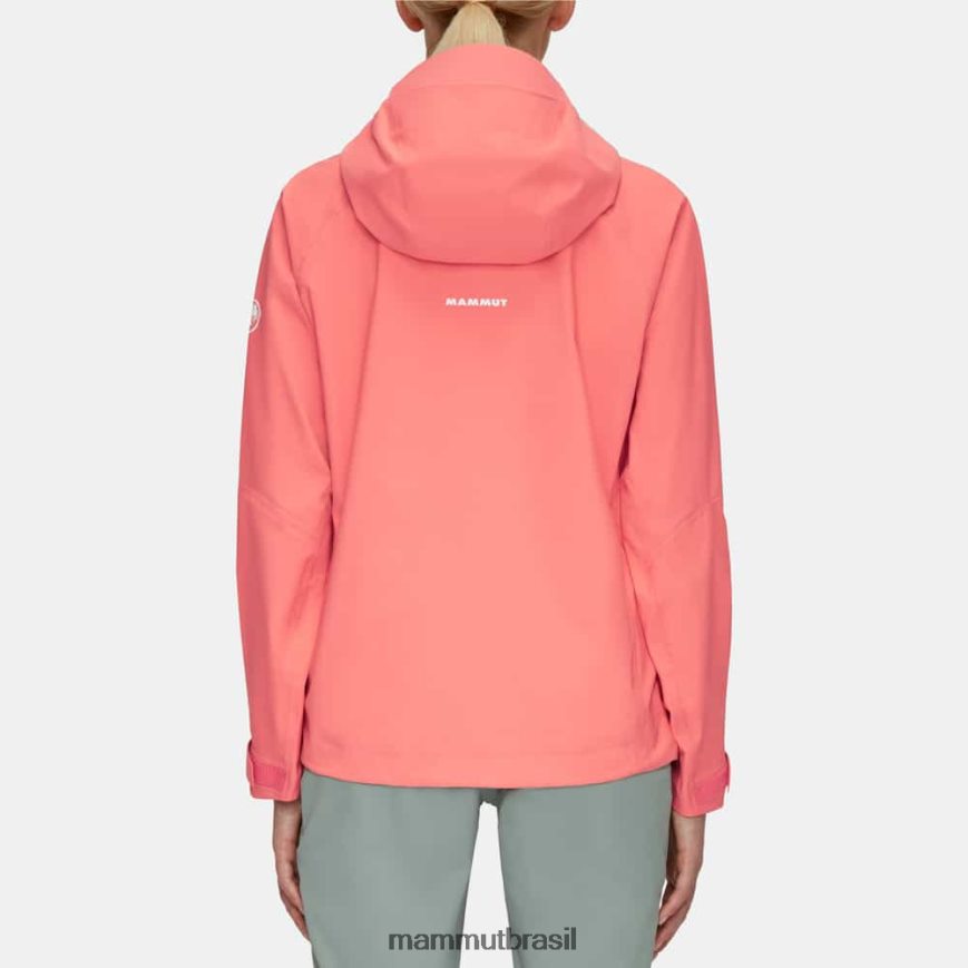 taiss hs jaqueta com capuz mulheres TZF08F53 Mammut roupas salmão