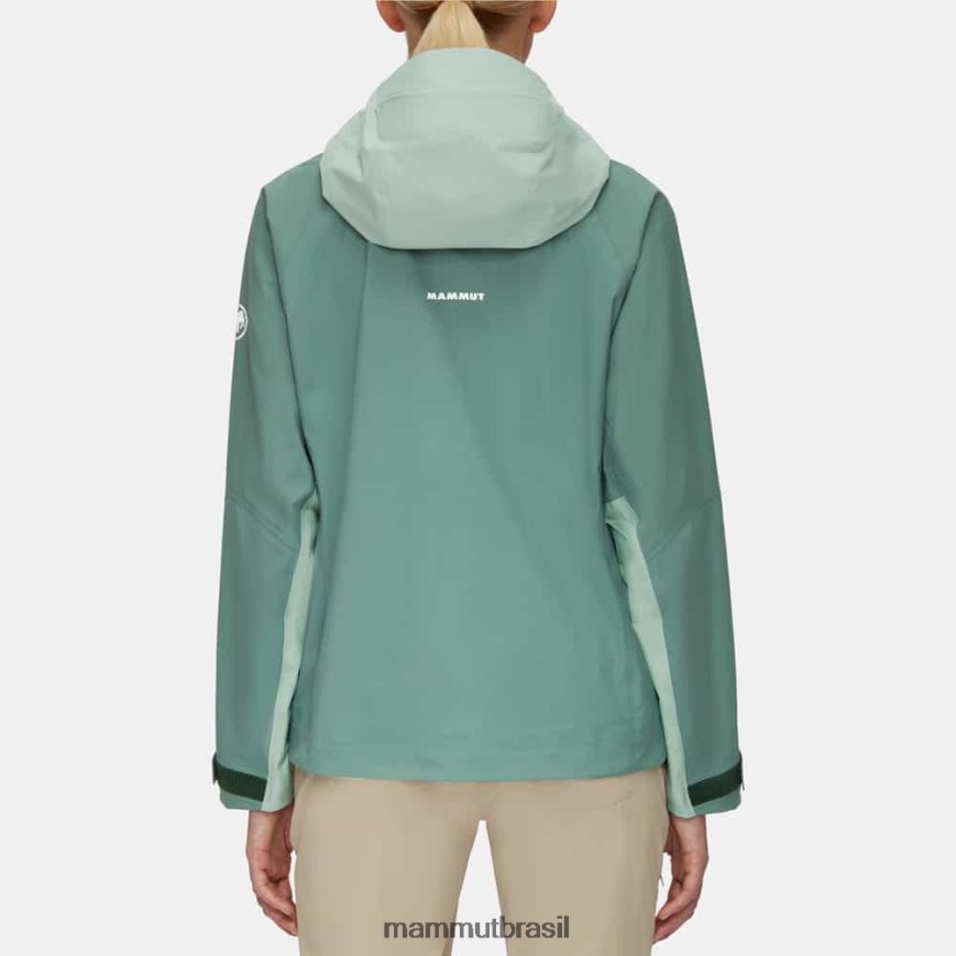 taiss hs jaqueta com capuz mulheres TZF08F724 Mammut roupas jade-jade escuro