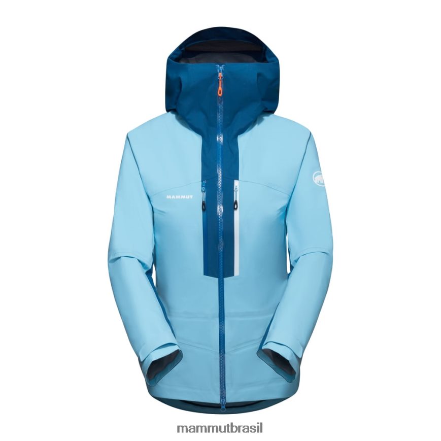 taiss hs jaqueta com capuz mulheres TZF08F725 Mammut roupas gelo azul profundo