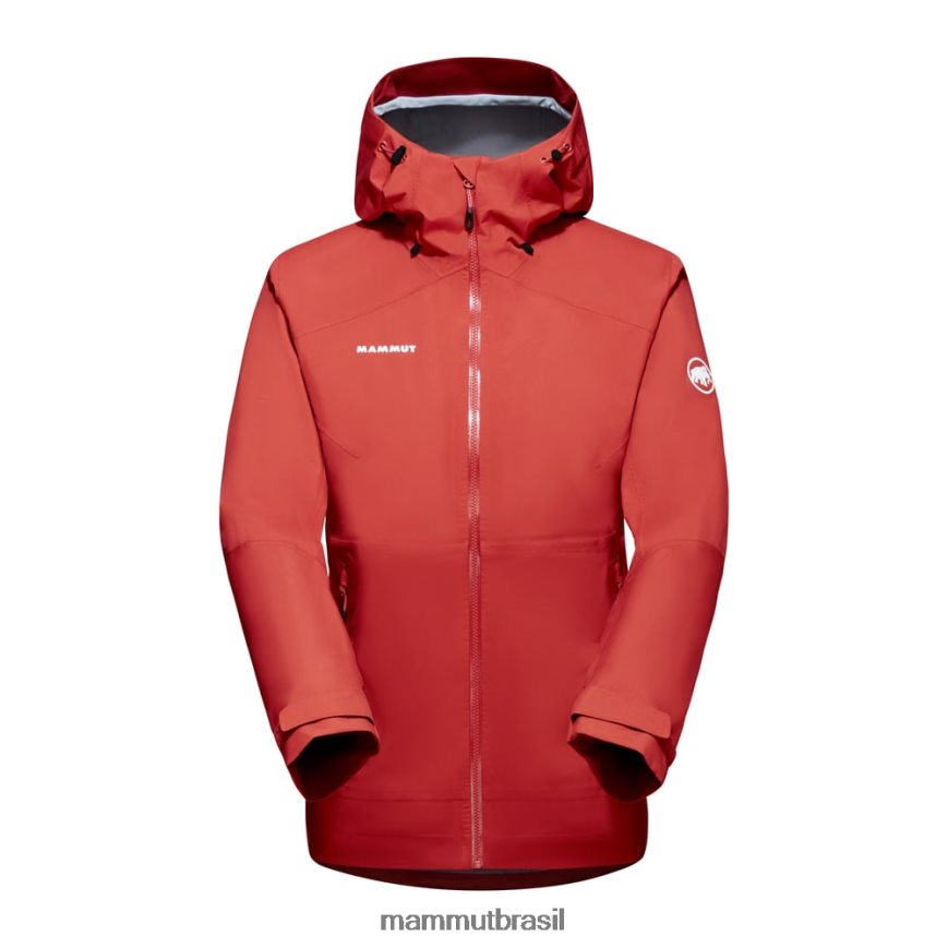 transmitir tour hs jaqueta com capuz mulheres TZF08F67 Mammut roupas terracota