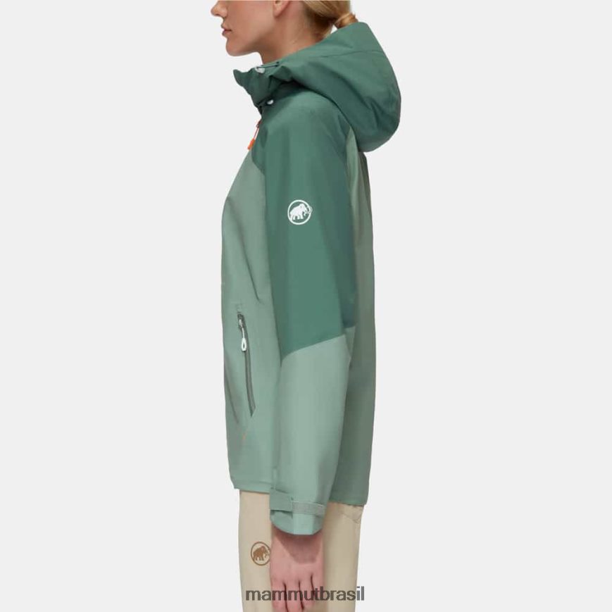 transmitir tour hs jaqueta com capuz mulheres TZF08F746 Mammut roupas jade-jade escuro