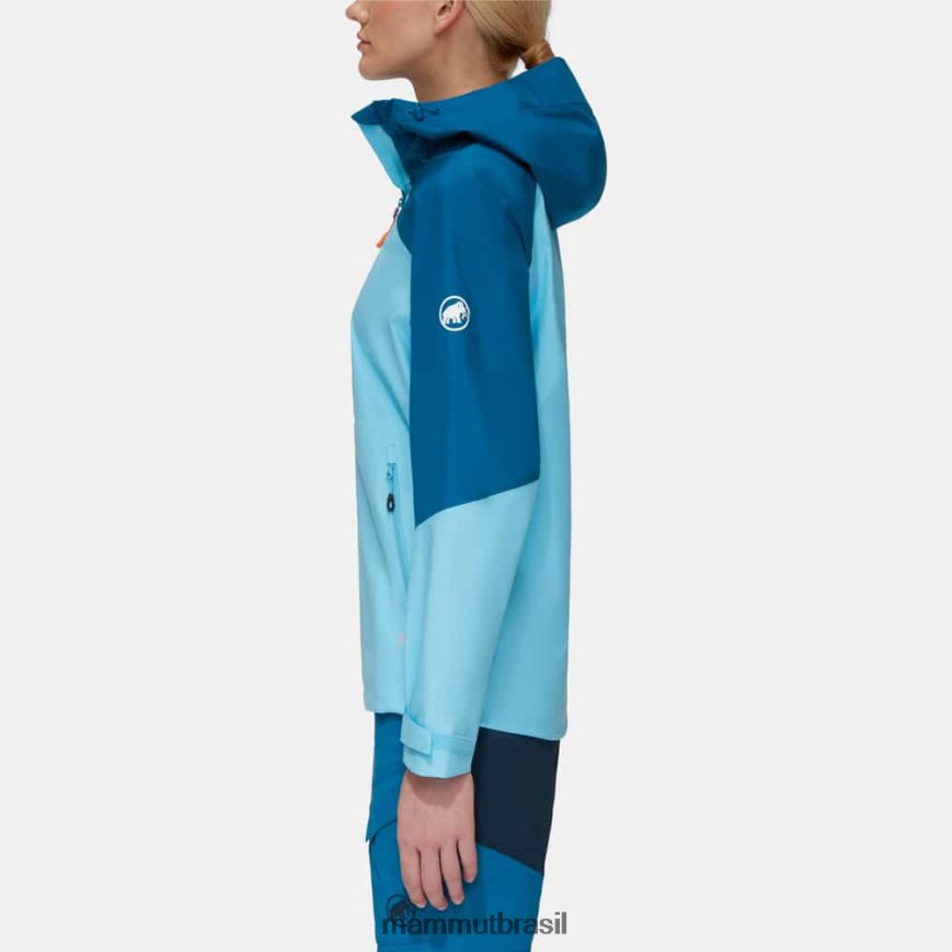 transmitir tour hs jaqueta com capuz mulheres TZF08F747 Mammut roupas gelo azul profundo