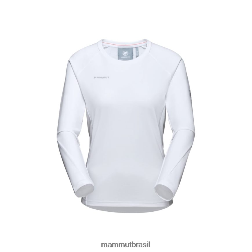 agilidade fl manga longa mulheres TZF08F1126 Mammut roupas branco