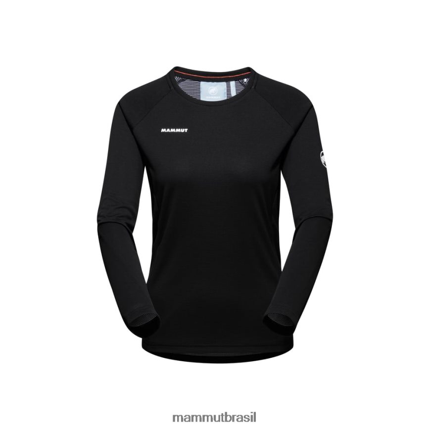 agilidade fl manga longa mulheres TZF08F267 Mammut roupas preto