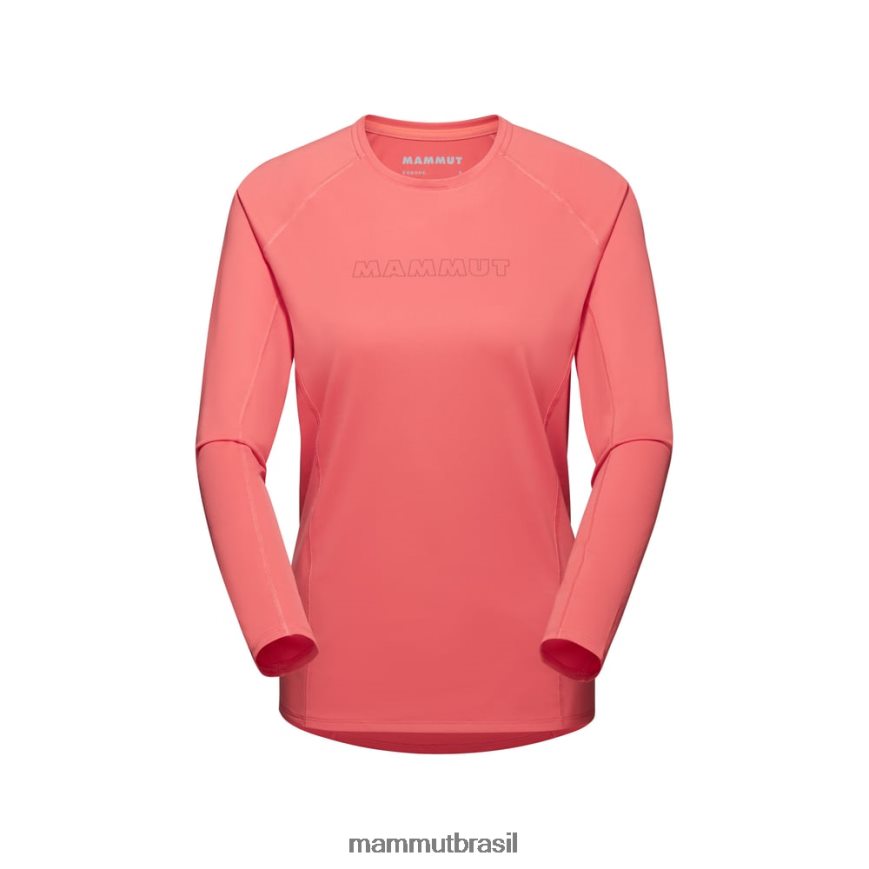 logotipo manga longa selun fl mulheres TZF08F867 Mammut roupas salmão