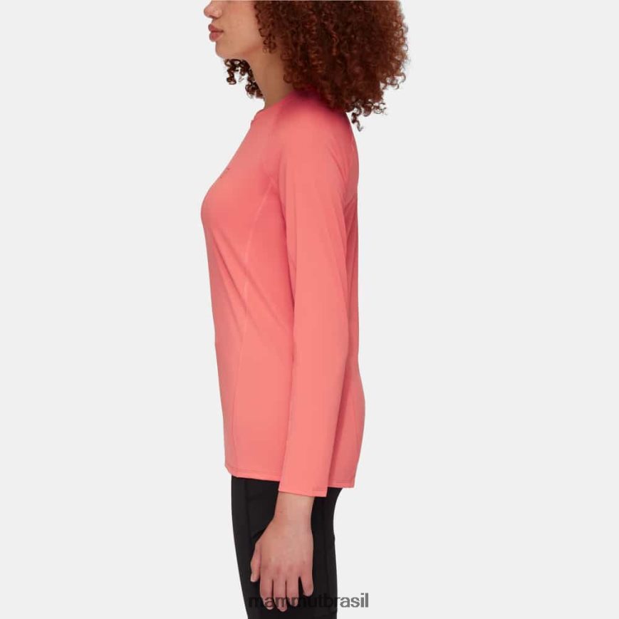 logotipo manga longa selun fl mulheres TZF08F867 Mammut roupas salmão